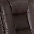 thumbnail image 3 of Scranton & Co Chaise de Bureau Exécutive en Cuir Espresso avec Accoudoirs Rabattables Couleur Cacao, 3 of 11