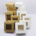 thumbnail image 2 of 10 pcs DIY gift packaging with window white/kraft paper big size Christmas gift box cake packaging wedding family gathering m 18x12x4cm white window, 2 of 6