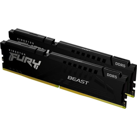 Kingston Fury Beast  64GB 5200MT/s DDR5 CL40 XMP 3.0 Ready Computer Memory, Kit of 2 (KF552C40BBK2-64)