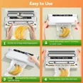 thumbnail image 3 of LUOLAX Commercial Vacuum Sealer Machine Seal a Meal Food Saver System With 20 Free Bags, 3 of 9