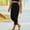 Black, variant on RQYYD Plus Size Capris Leggings for Women,Stretch Crop Leggings Summer Tights Pants