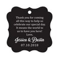 thumbnail image 1 of Darling Souvenir Custom Wedding Thank You Message Gift Tags Personalized Party Favor Hang Paper Tags-Black-50 Tags, 1 of 1