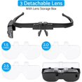 thumbnail image 2 of Lupa con diadema NQ LED recargable con 3 lentes desmontables, 2 of 5