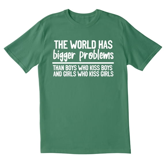 TotallyTorn The World Has Bigger Problems Novelty Sarcastic Funny Mens Graphic T Shirts
