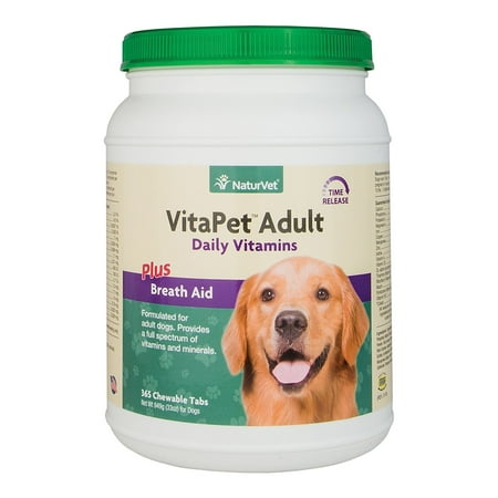 UPC: 0797801030267 | NaturVet VitaPet Breath Aid Daily Vitamin for Dogs  365 Chewable Tablets