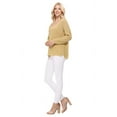 thumbnail image 7 of YEMAK Women's Long Sleeve V-Neck Back Cutout Casual Knit Pullover Sweater MK8144-SND-S, 7 of 7