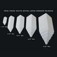 thumbnail image 4 of Crown Molding Inside Corner Block in Plain White - Medium Size - Pack of 4, 4 of 8