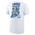 thumbnail image 3 of Men's  White Indianapolis Colts Hot Shot T-Shirt, 3 of 3