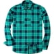 thumbnail image 1 of Alimens & Gentle Camisas casuales de franela a cuadros de manga larga con botones y ajuste regular para hombre, 1 of 4