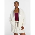 thumbnail image 2 of Athletic Works Women's and Women's Plus Full Zip Fleece Hoodie, Sizes XS-4X, 2 of 7