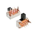 thumbnail image 1 of 10Pcs Interruptor deslizante horizontal DPDT 2P2T 6 terminales panel de retención, 1 of 5