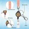 thumbnail image 2 of JP ID Card Lanyard with 32.9" Strap for ID Cards, Champagne, 1 Pack, 2 of 7