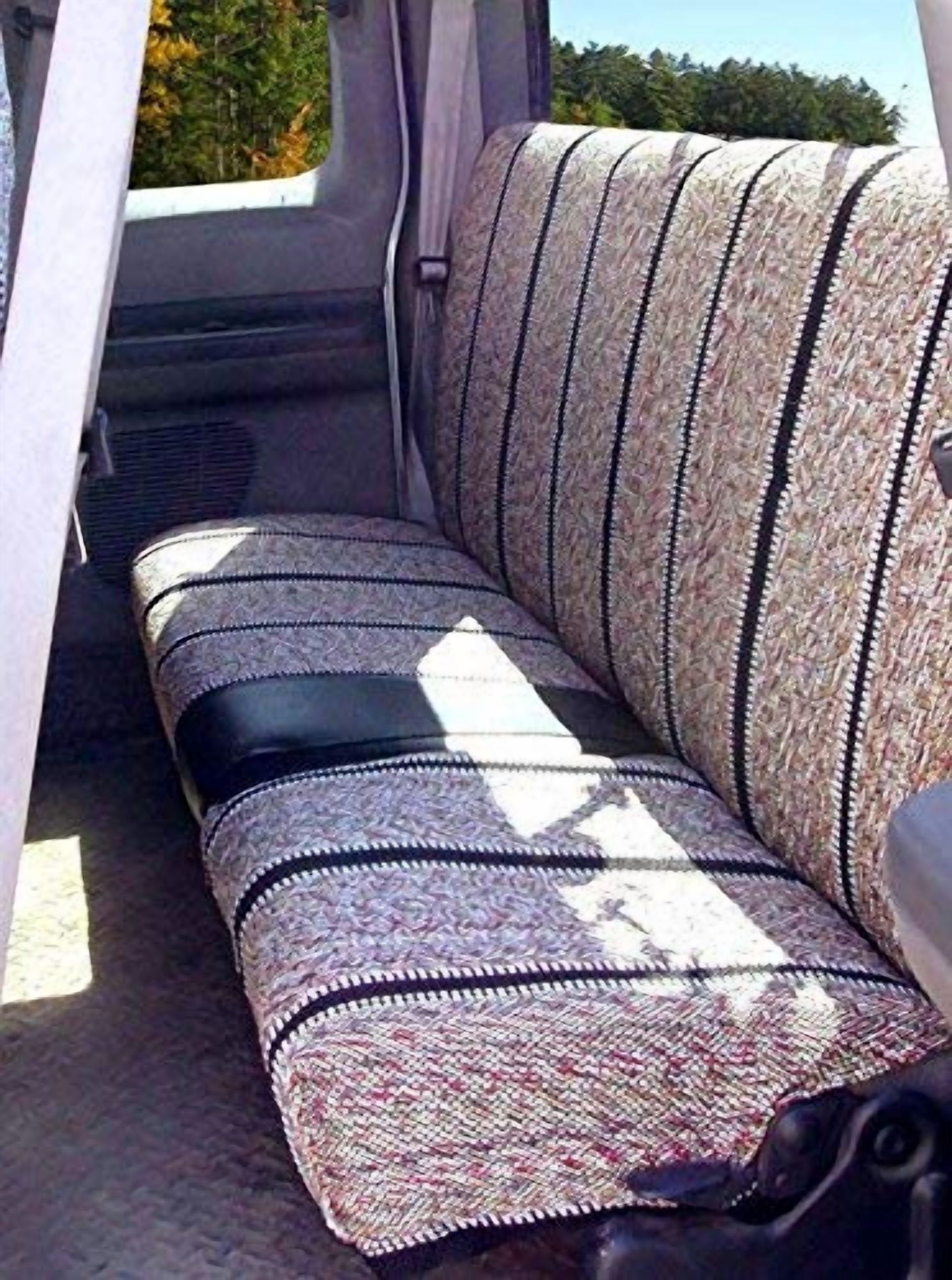 Universal Baja Saddle Blanket Bench Full Size Seat Cover Fits Ford, Chevrolet, Dodge, and Full Size Pickup Trucks (Red)