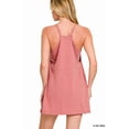 thumbnail image 3 of Zenana Women’s Adjustable Sleeveless Racerback Mini Dress with Built-In Romper Liner – Athletic Casual Activewear Dress, 3 of 8