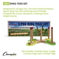 thumbnail image 5 of Champion Sports QS1 Wooden Ring Toss Set,Classic, 5 of 5