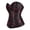 Black, variant on Gothic Christmas Bustier Corset for Women Green 7XL