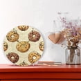 thumbnail image 2 of Hand Painted Biscuits Cute Round Wall Clock Silent Analog Battery Operated Gold Pointer Home Decor 9.84" Diameter, 2 of 11