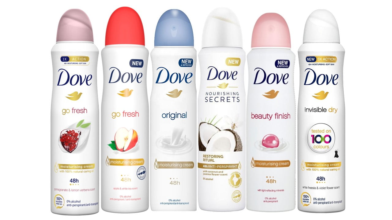 kim hage udvande Dove Women Antiperspirant Deodorant Spray Mixed Scents, Alcohol Free, Pack  of 6, Each 150 ml (5.07 oz) - Walmart.com