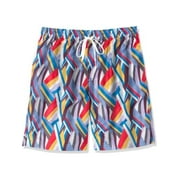 2(X)IST Mens Swimwear Blue Printed Classic Fit Shorts XL