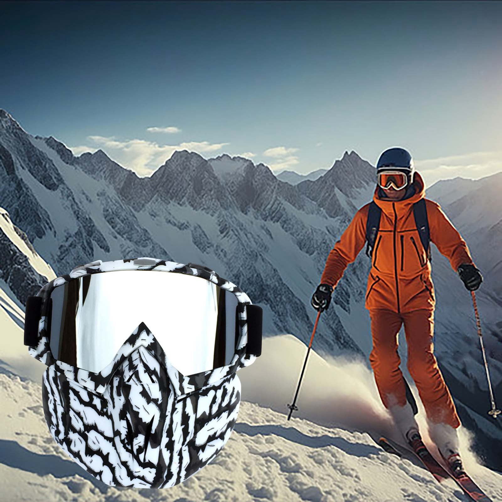 AJGRHE Motorcycle Goggles Off Road Racing Eyewear for Ski Wind and Riding Glasses A