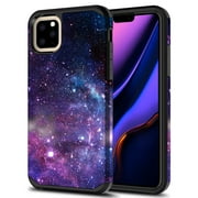 iPhone 13 Mini Case, iPhone 12 Mini Case, Rosebono Hybird Drop Protection Sleek Slim Dual Layer Shockproof Colorful Graphic Armor Case For iPhone 12/13 Mini (Galaxy Stardust)