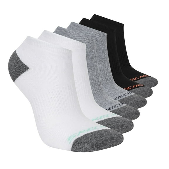 Skechers 6-Pairs Women's Full Cushion No Show Socks