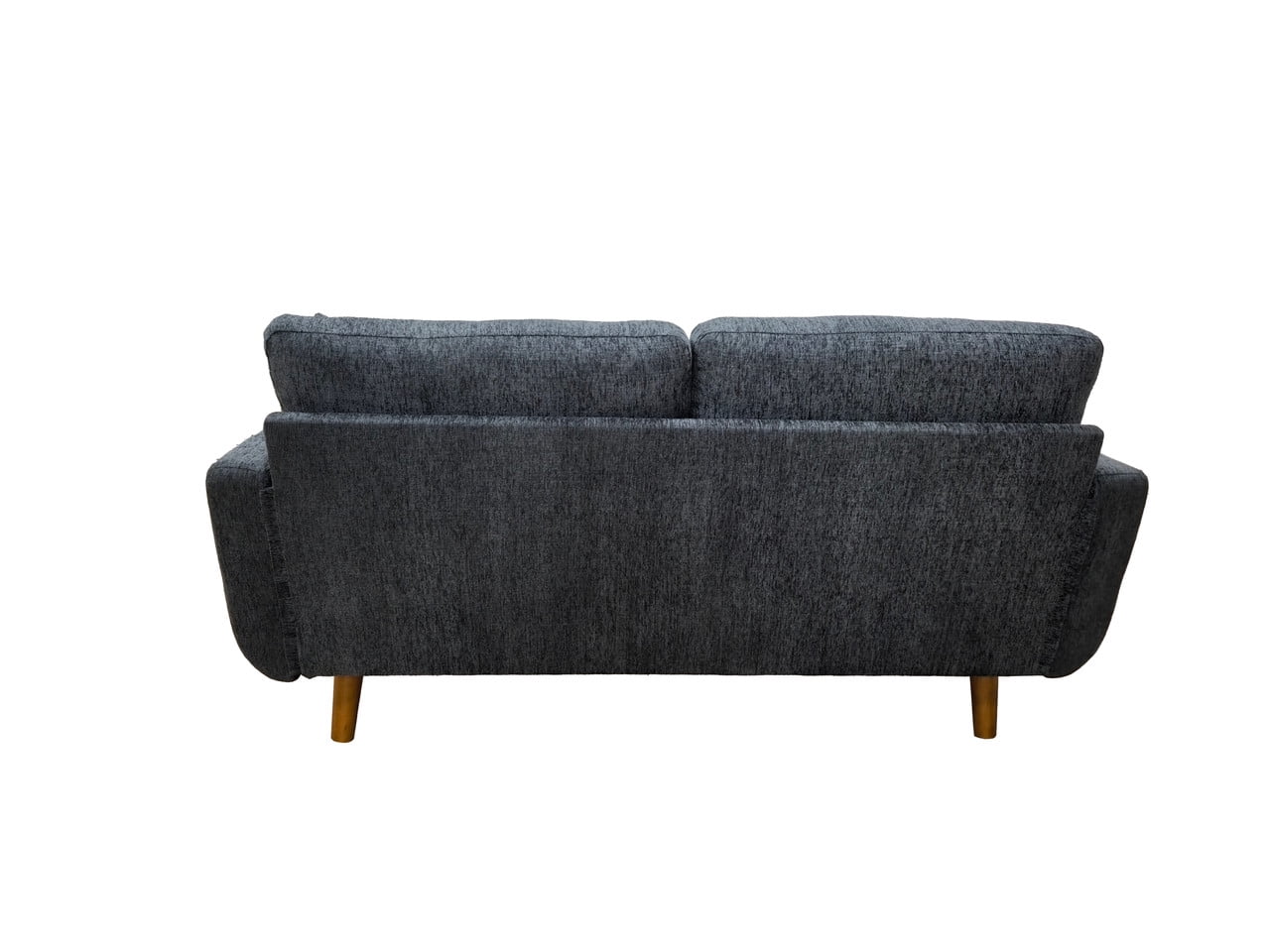 Timbernest 67.7" Loveseat Sofa, Mid-Century Loveseat Couch with Wooden Legs, Blue Gray Tufted Upholstery