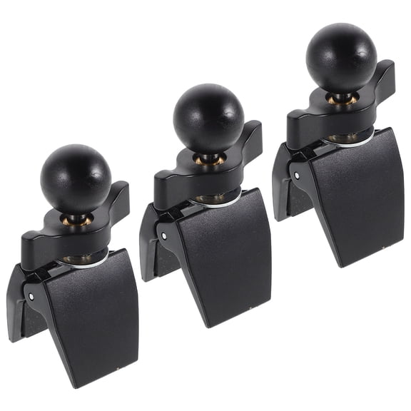 PENIKOKO 3-Pack Black Car Phone Holder Clips, Universal Smartphone Mounts, Easy to Install Plastic Car Accessories