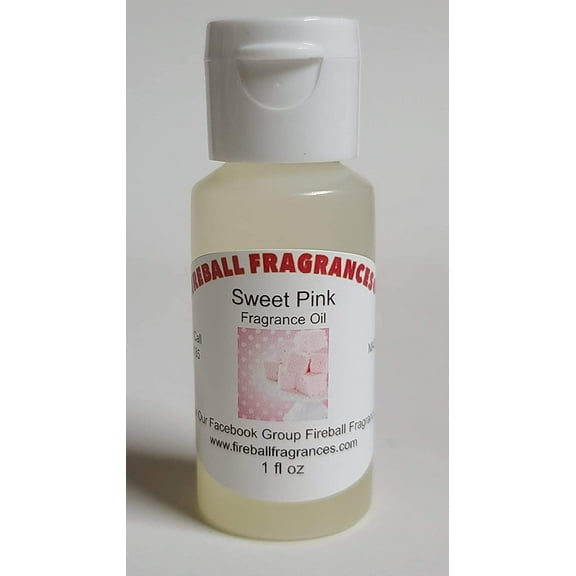 Sweet Pink~Fruity Cotton Candy, Lemon Drops & Raspberry jam~ Scented Oil by Fireball Fragrances - 1 Oz Bottle