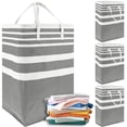 thumbnail image 1 of OUSITAID 3Pcs Laundry Basket with Handle 75L Canvas Laundry Hamper Foldable Laundry Washing Bin Waterproof Laundry Basket Hamper Multifunctional Clothes Storage Hamper for Laundry Bathroo, 1 of 9