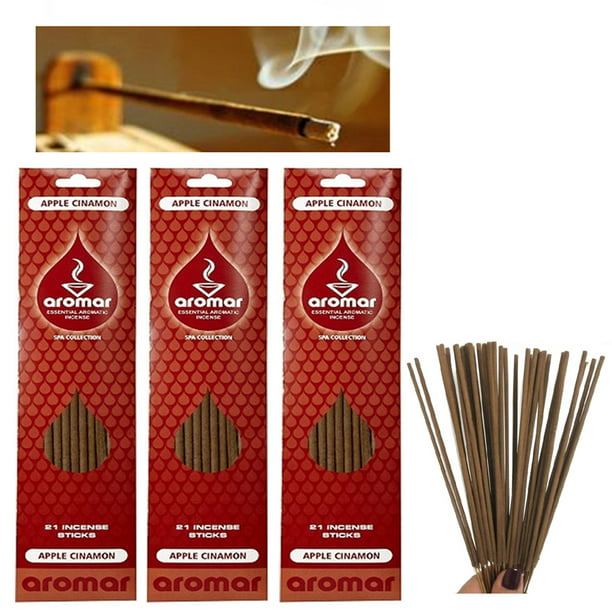120 Apple Cinnamon Incense Sticks Fragrance Aroma Therapy Concentrated