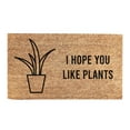 thumbnail image 1 of Clearance Sale "I HOPE YOU LIKE PLANTS" Door Mat Welcome Decor Doormat Non Slip Washable Rubber Door Rug Natural Door Mat - Easy to Clean Perfect for Front Door and Entryway - Outdoor/Indoor 16x24IN, 1 of 6