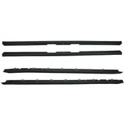 Door Window Belt Weatherstrip 4 Piece Set - Compatible with 1984 - 1989 Chevy Corvette 1985 1986 1987 1988
