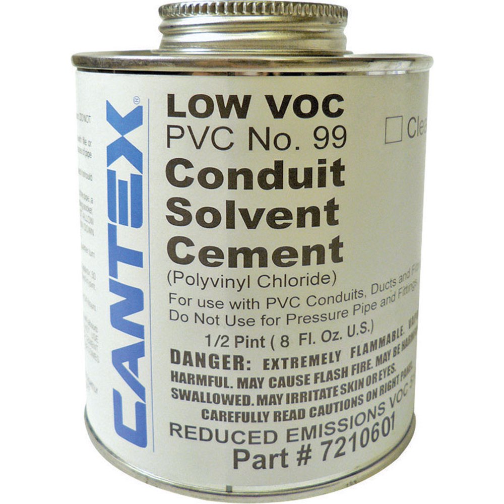 CEMENT PVC CONDUIT 1/2PT by CANTEX MfrPartNo 7210601