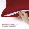 thumbnail image 2 of Unique Bargains Satin Pillowcase Zippered Silky Sateen, 2 of 9