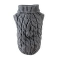 thumbnail image 2 of Shulemin Pet Small Dog Cat Chihuahua Autumn Winter Sweater Knitwear Clothes Blouse Outfit,Grey L, 2 of 8