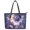 Butterfly Moon, variant on Uourmeti Tribal Yellow Hibiscus Print Waterproof Tote Shoulder Bags, PU Leather Saddle Handbag Zippered Tote Bag for Dating Work