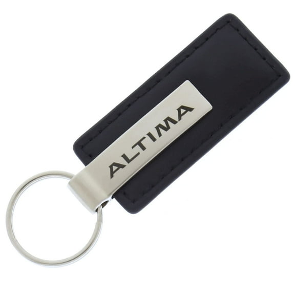 Nissan Altima Keychain & Keyring - Premium Black Leather