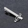 thumbnail image 5 of Pisa Corbata Clip De Corbata Paquete 2 Elegante Metálico，Flores y notas XianweiShao 9024735014232, 5 of 5