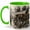 Green, variant on Rainy Paris Bistro 11oz Ceramic Mug, French Cafe Coffee Cup, Romantic Street Scene Gift