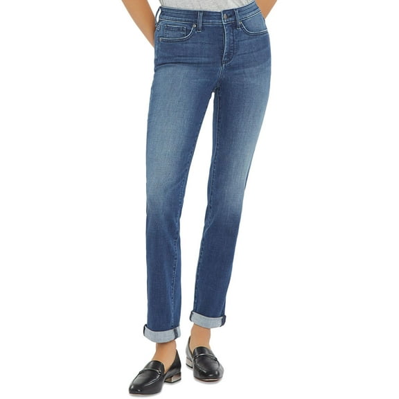 NYDJ Womens Sheri Cuffed Stretch Ankle Jeans