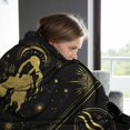 thumbnail image 3 of Aquarius Gifts for Men Women,Aquarius Sherpa Blanket,Astrology Gifts Zodiac Gifts Aquarius Birthday Gifts for Aquarius Women,Horoscopes Gifts Double Layer Fabric Warm Blankets,60" X 50", 3 of 5