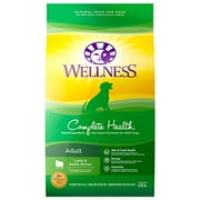 Angle View: Wellness Complete Health Natural Dry Dog Food, Lamb & Barley, 30-Pound Bag