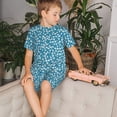 thumbnail image 4 of Balery Beautiful Floral Conjunto de Pijama Infantil de Manga Corta con Estampado – Ropa de Dormir de Algodón Suave-XX-Large, 4 of 6