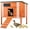 Orange,Insulated, variant on Duck Coop Outdoor Weatherproof Wooden Duck House for Outside Small Animal Pet Hutch with Asphalt Roof Elevated Legs