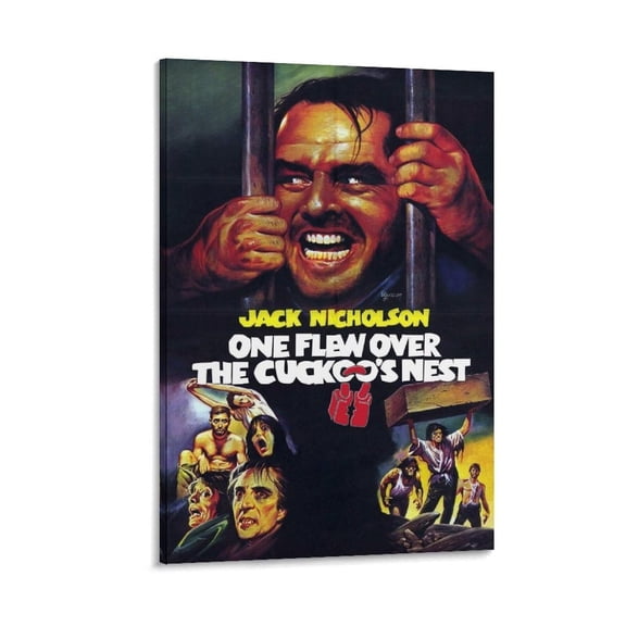 Wall Posters One Flew Over The Cuckoo's Nest Movie Poster Canvas Art Poster And Wall Art Picture Print Modern Family Bedroom Decor Posters