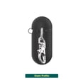 thumbnail image 3 of onn. Silicone Charging Case Cover with Keychain Clip for Apple AirPods (1st, 2nd generation) - Textured Black, 3 of 7
