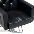 thumbnail image 2 of BarberPub Classic Recliner Barber Chair Antique Hair Spa Salon Styling Beauty Black 3123, 2 of 8