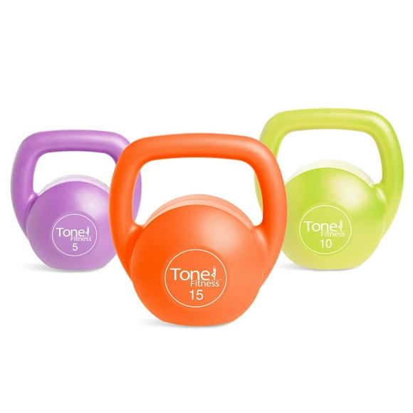 Ensembled'entraînementcorporel Kettlebell Tone Fitness de 30 lb avec DVD