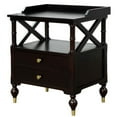 thumbnail image 5 of Organnice  2-Drawer Black Nightstand For Bedroom,Shelf Side Table, 5 of 5